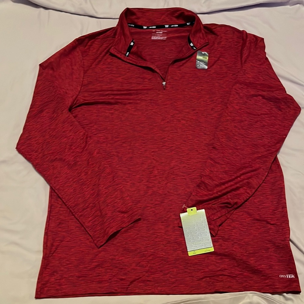 Mens Large tel gear quarter zip pullover